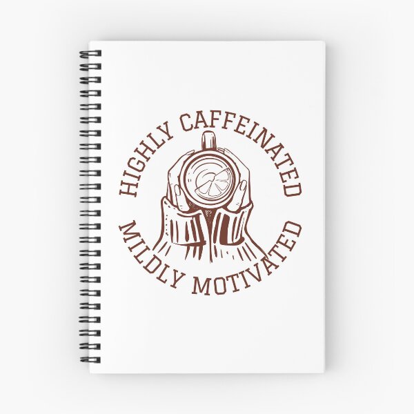 Item preview, Highly Caffeinated & Mildly Motivated | Funny Gift for Coffee Drinker | Tea Drinker designed and sold by MiaDelelai.