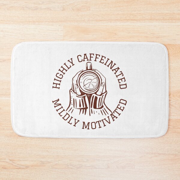 Item preview, Highly Caffeinated & Mildly Motivated | Funny Gift for Coffee Drinker | Tea Drinker designed and sold by MiaDelelai.