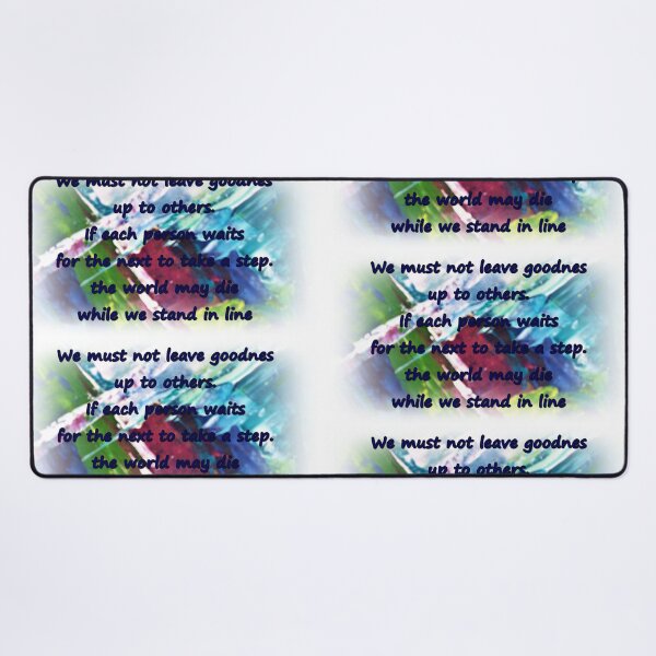 Item preview, we must not leave goodnes up to others if each person waits, incriptions, interesting text, writing letters designed and sold by NessArtByEwa.