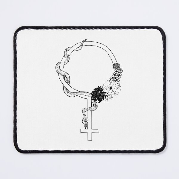 Item preview, Feminine Symbol with Flowers and Snake designed and sold by AlyStabz.