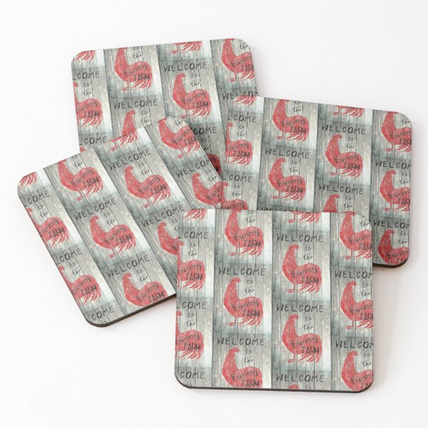 Item preview, Rooster Welcome to the Funny Farm Rustic Kitchen Art Country Farmhouse Bistro Decor A068 designed and sold by byNicol.