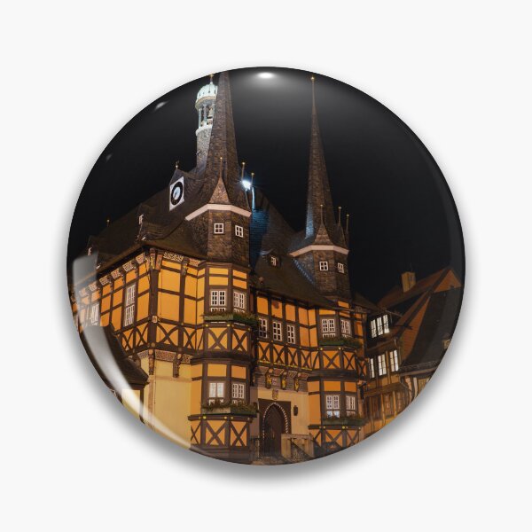 Item preview, Wernigerode Rathaus bei Nacht designed and sold by hawkie.