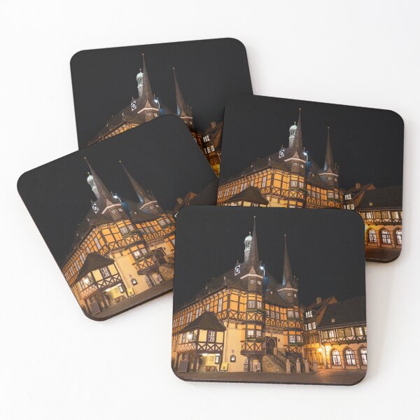 Item preview, Wernigerode Rathaus bei Nacht designed and sold by hawkie.