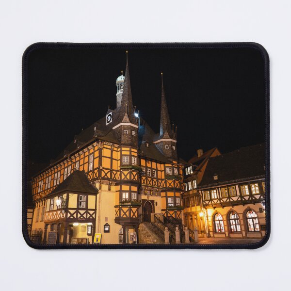 Item preview, Wernigerode Rathaus bei Nacht designed and sold by hawkie.