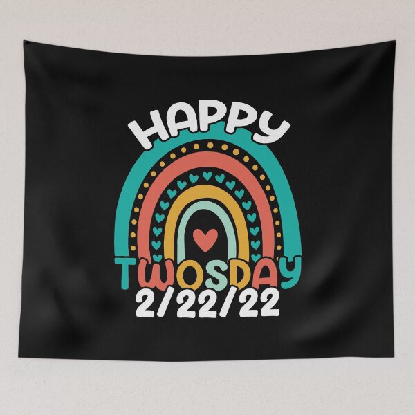 Item preview, Happy Twosday 2022 Retro Vintage Rainbow Twos Day 2-22-22 Birthday designed and sold by Shopnetro.