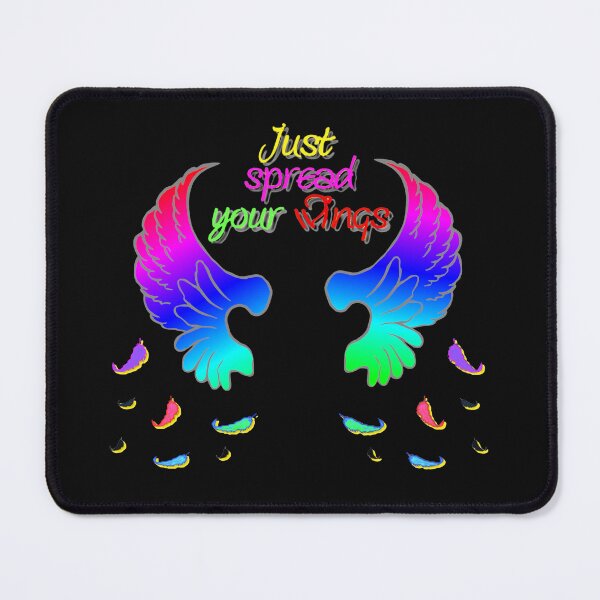 Item preview, Spread your wings, colorful font design, great artist sayings, individualists designed and sold by Kirei-Lily.