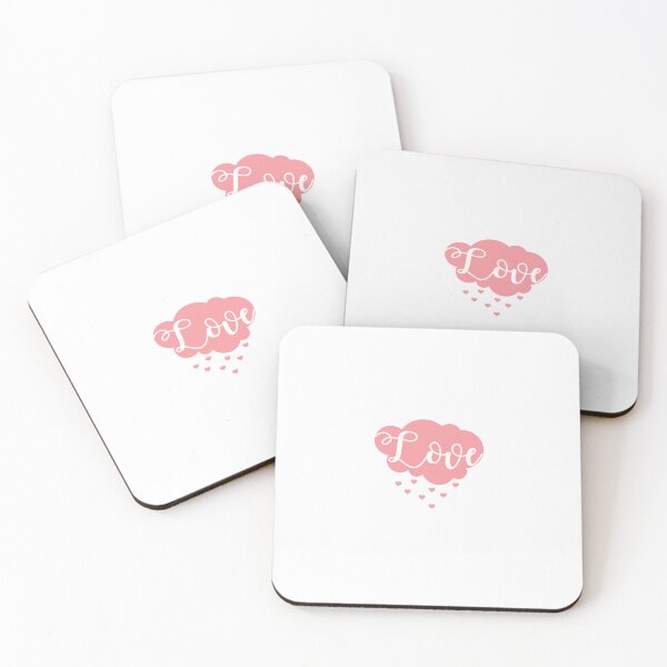 Item preview, Love Cloud with Hearts // Coral designed and sold by Adidit.