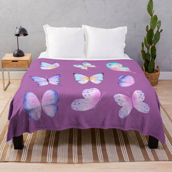 Item preview, Mariposas de acuarela moradas | mariposas en vuelo designed and sold by MiaDelelai.