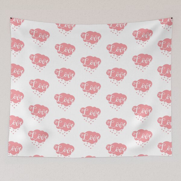 Item preview, Love Cloud with Hearts // Coral designed and sold by Adidit.