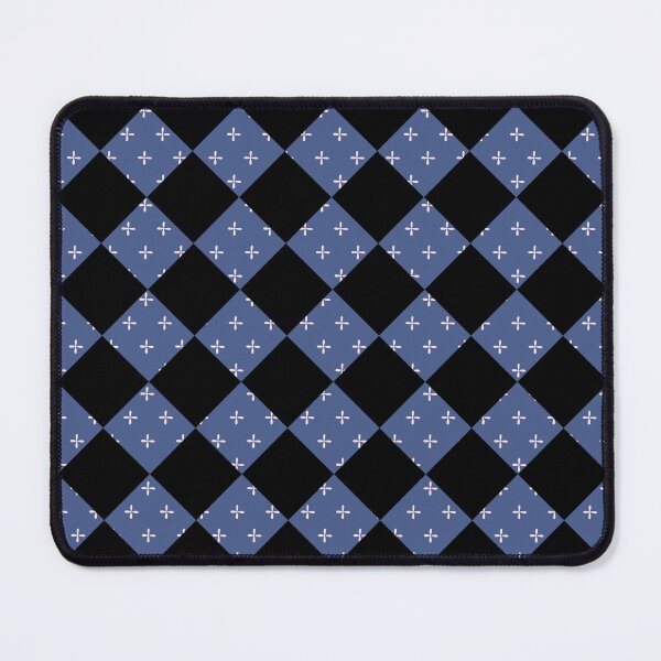 Item preview, Checkered Square Black And Blue Pattern designed and sold by nuvalonstyles.