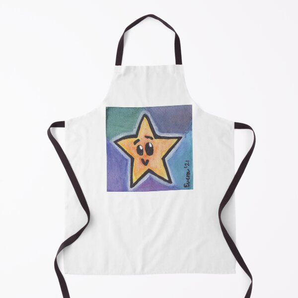 Item preview, Glowing Yellow Star Critter on Green, Purple, and Blue Background designed and sold by everalovelace.