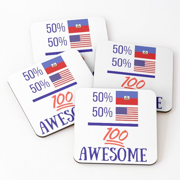 Item preview, 100 percent Awesome Haitian American designed and sold by HaitiPouLaVi.