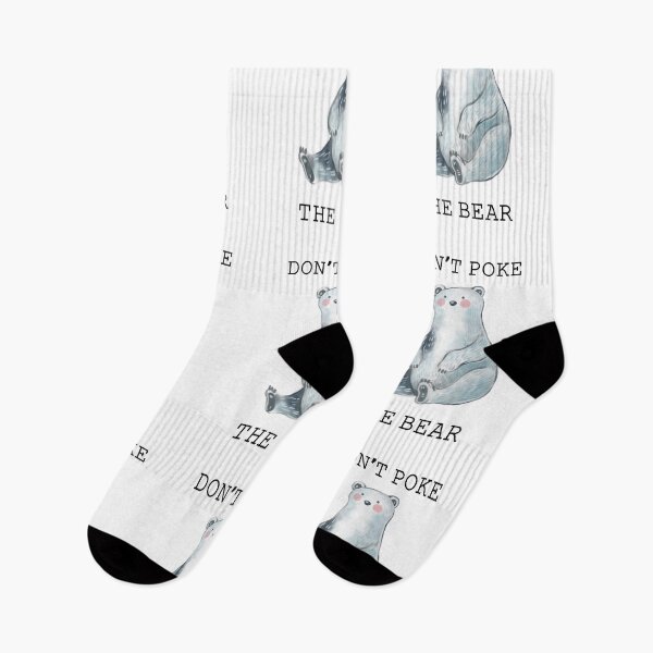 Item preview, Don't poke the bear - cute funny bear  designed and sold by bsrishika.