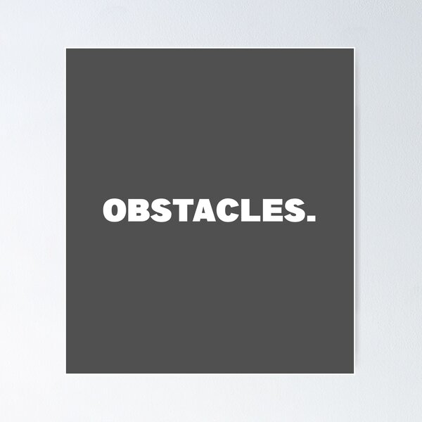 Item preview, Obstacles One Word Quote designed and sold by American-usa.
