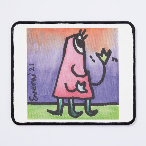 Item preview, Pink Metronome Critter with Teal Legs designed and sold by everalovelace.