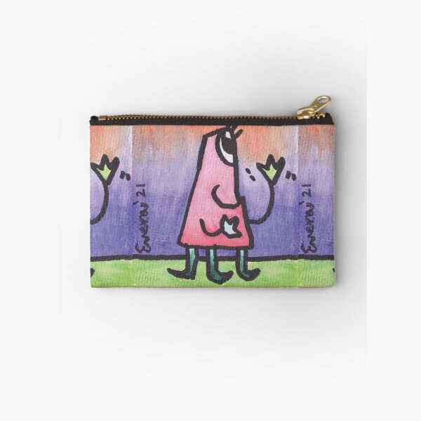 Item preview, Pink Metronome Critter with Teal Legs designed and sold by everalovelace.