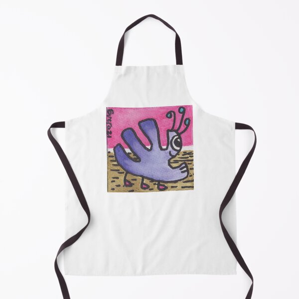Item preview, Purple Flower Critter on Tan and Dark Pink Background designed and sold by everalovelace.