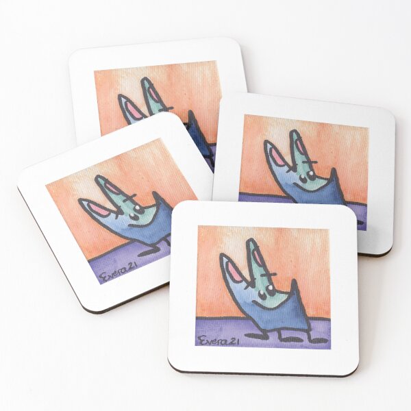 Item preview, Blue and Green Smiley Critter on Orange and Purple Background designed and sold by everalovelace.