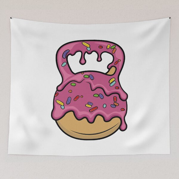 Item preview, Delicious Donut Kettlebell - Bodybuilding, Strongman, Powerlifting, Weightlifting, Fitness designed and sold by BarbellProject.