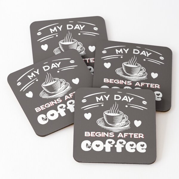 Item preview, My day doesn't start until after coffee designed and sold by VitoTDesign.