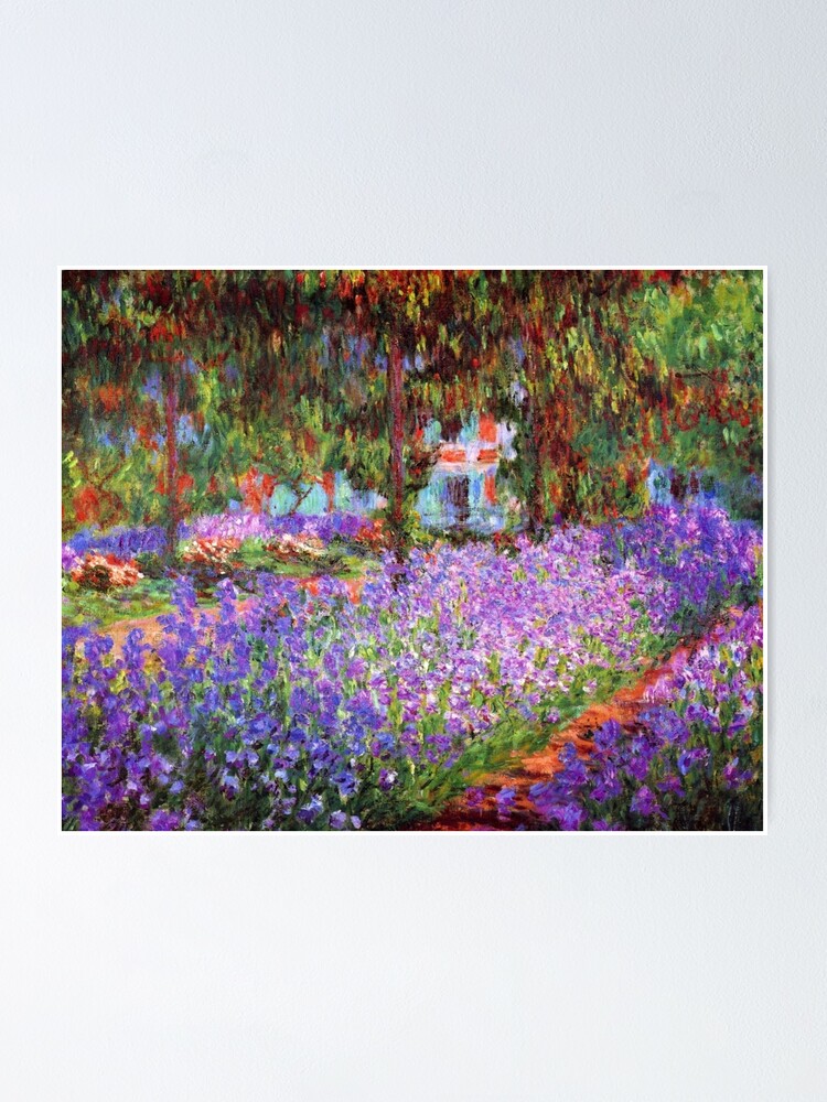 “The Artist’s Garden at Giverny by Monet” Poster for Sale by