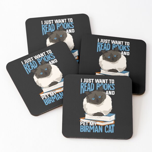 Item preview, Birman Cat Book Reading Lover Gift designed and sold by Marcid95.