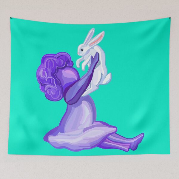 Item preview, Little Girl and Her Pet Rabbit designed and sold by Deborah Camp.
