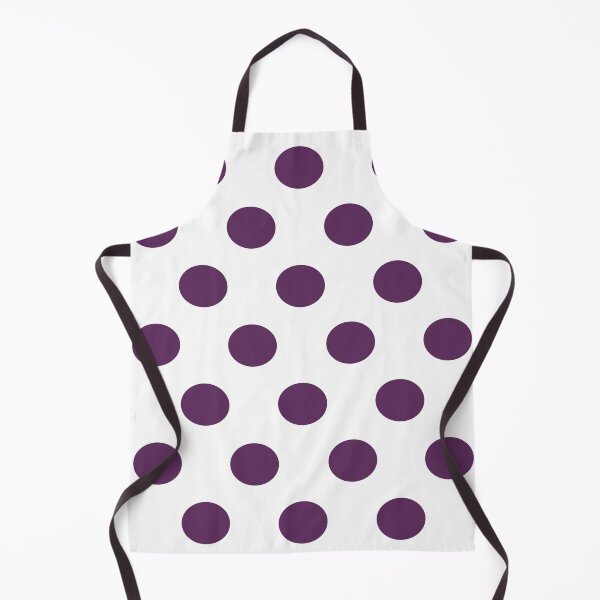 Item preview, Large AUBERGINE PURPLE and WHITE POLKA DOTS designed and sold by RachelMacht.