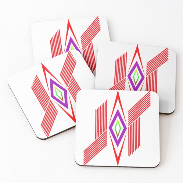 Item preview, Diamonds and Red Lines designed and sold by Bigrow.