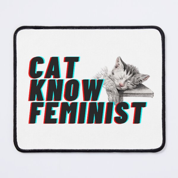 Item preview, Cat Know Feminist designed and sold by nuvalonstyles.