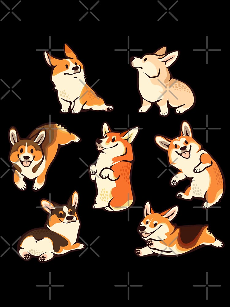 Lustige Corgis in Grün Babystrampler