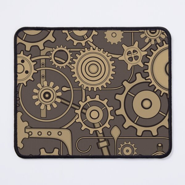 Item preview, Gears Cogs Steampunk Machine Mechanical Grind Clock designed and sold by Spaceshipsells.