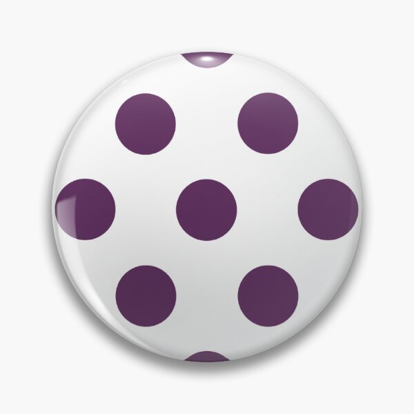 Item preview, Large AUBERGINE PURPLE and WHITE POLKA DOTS  designed and sold by RachelMacht.