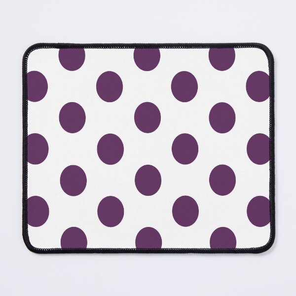 Item preview, Large AUBERGINE PURPLE and WHITE POLKA DOTS designed and sold by RachelMacht.