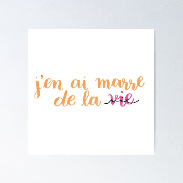 Item preview, I'm fed up with life (in French) designed and sold by filmdheva.