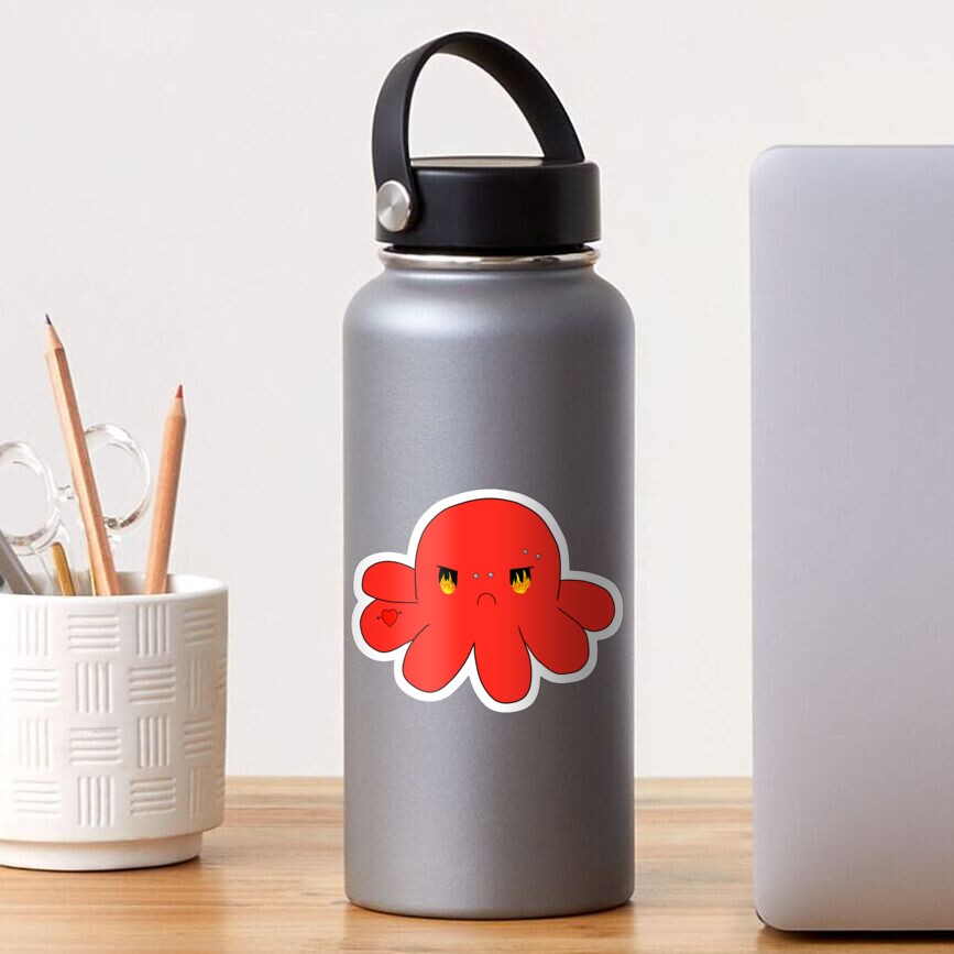 angry mood octopus