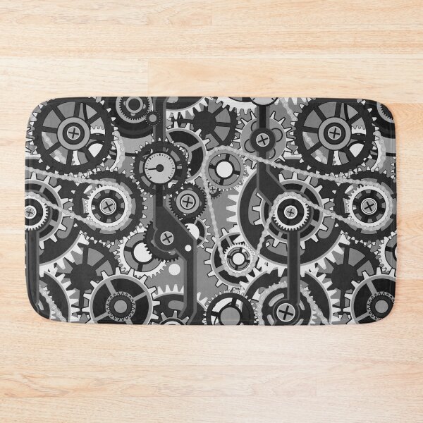 Item preview, Gears Cogs Steampunk Machine Mechanical Grind Clock designed and sold by Spaceshipsells.