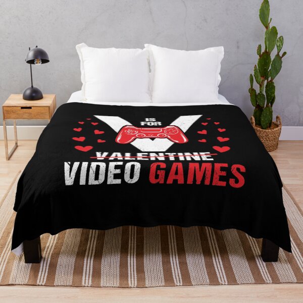 Item preview, V is For Video Games, Funny Valentine's Day For Gamers designed and sold by trendyshopy.