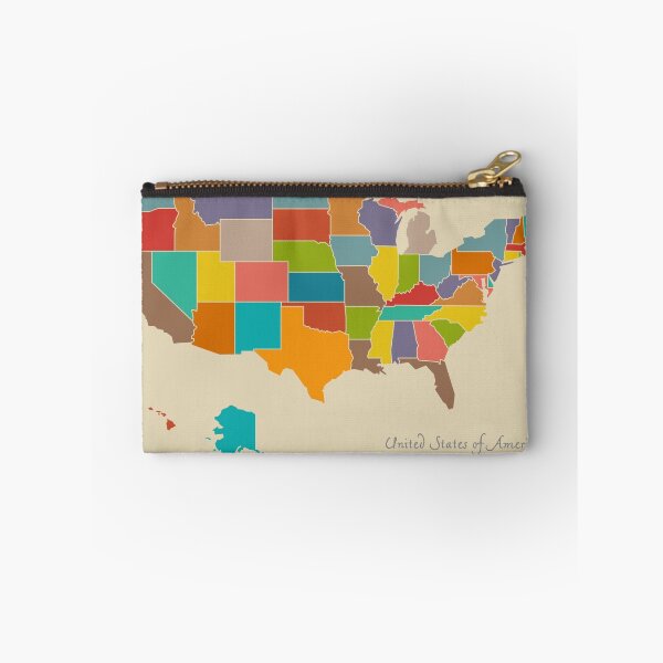 Item preview, USA map artwork color illustration designed and sold by Ingo Menhard.