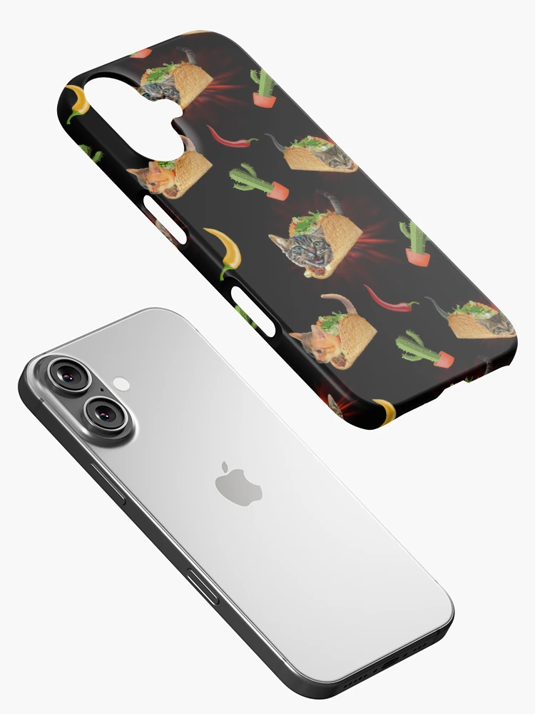 Thumbnail 2 of 4, iPhone Case, Exploding Taco Cats designed and sold by MeowMerch.