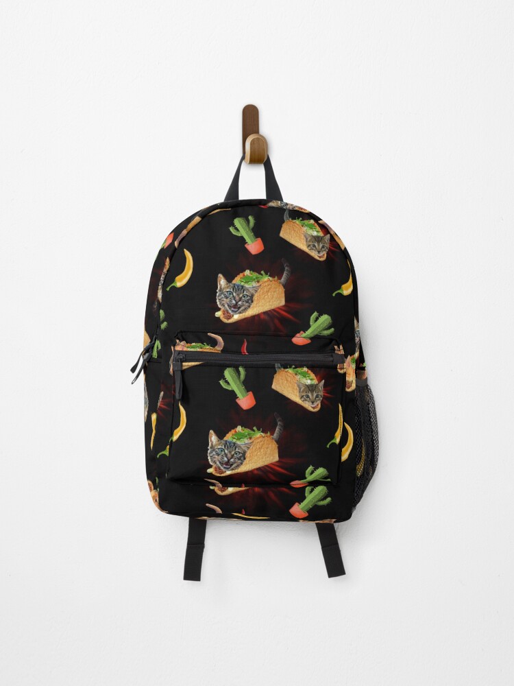 Thumbnail 1 of 3, Backpack, Exploding Taco Cats designed and sold by MeowMerch.