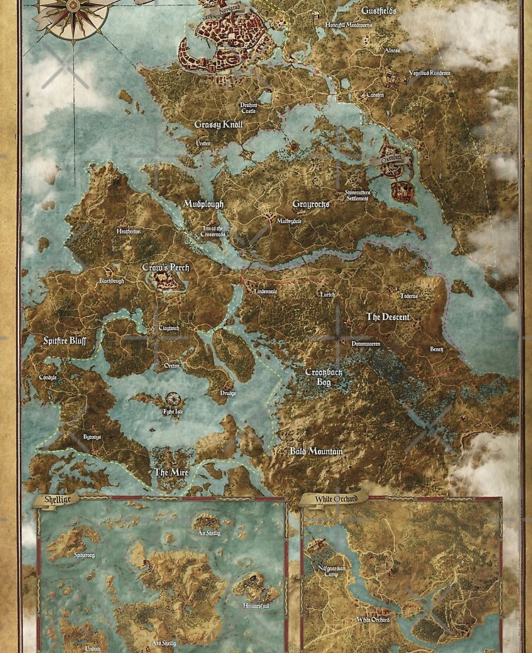 The Witcher 3 Map | iPad Case & Skin