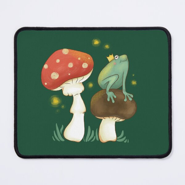 Item preview, Firefly Frog Prince Of The Mushrooms  designed and sold by OhMyStarling.