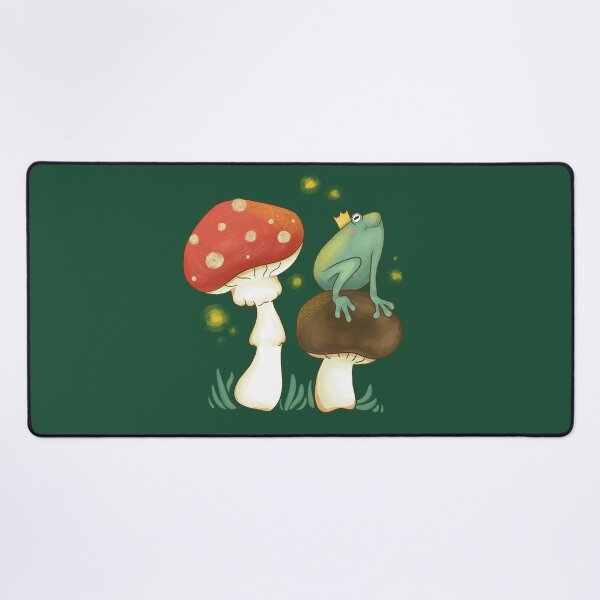 Item preview, Firefly Frog Prince Of The Mushrooms designed and sold by OhMyStarling.