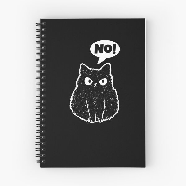 Item preview, Very Angry Black Cat In A Grumpy Mood Says No! designed and sold by brandoseven.