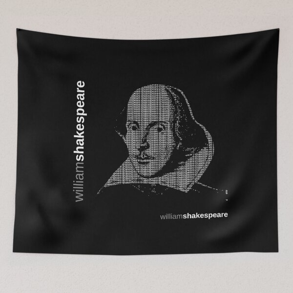 Item preview, shakespeare typographic poster designed and sold by CMYKStudio.
