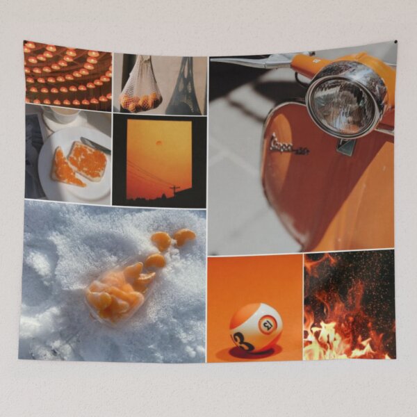Item preview, Orange Aesthetic Collage designed and sold by Mushroom-Gorge.
