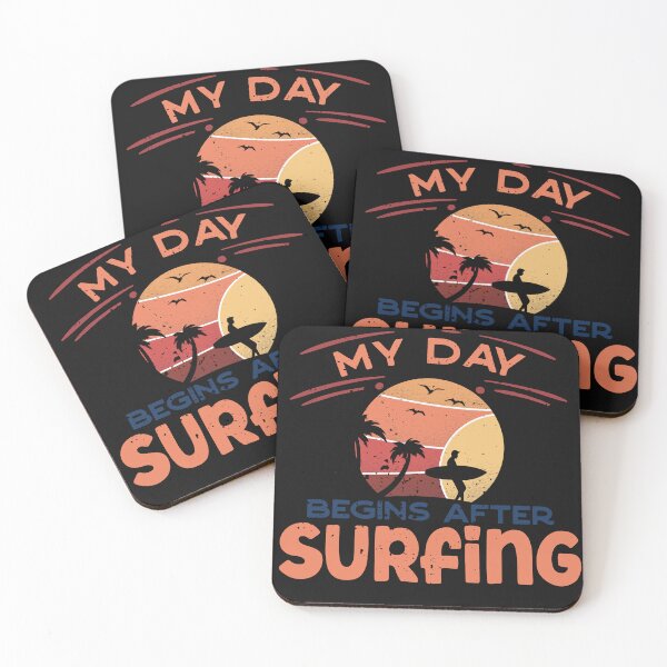 Item preview, My Day Starts With Surfing - Vintage designed and sold by VitoTDesign.