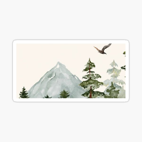 Mountain Range Sticker