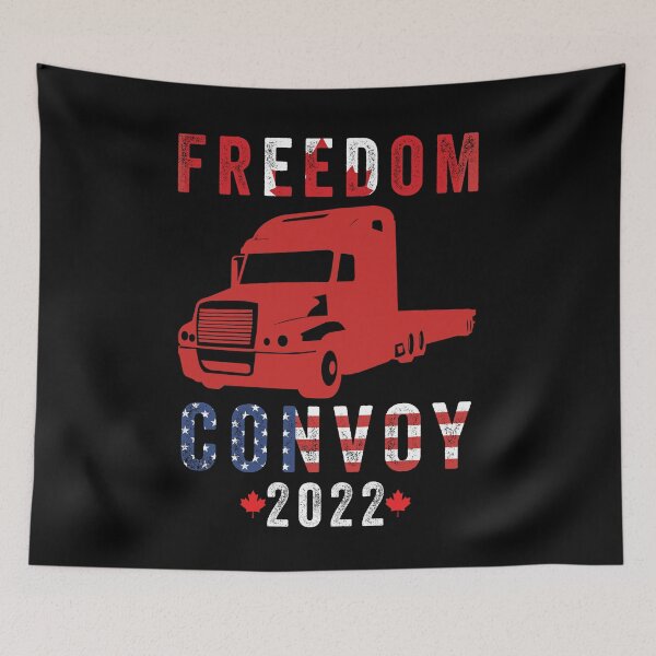Item preview, Freedom Convoy 2022 In Support of Truckers Mandate Freedom designed and sold by happy gift art.